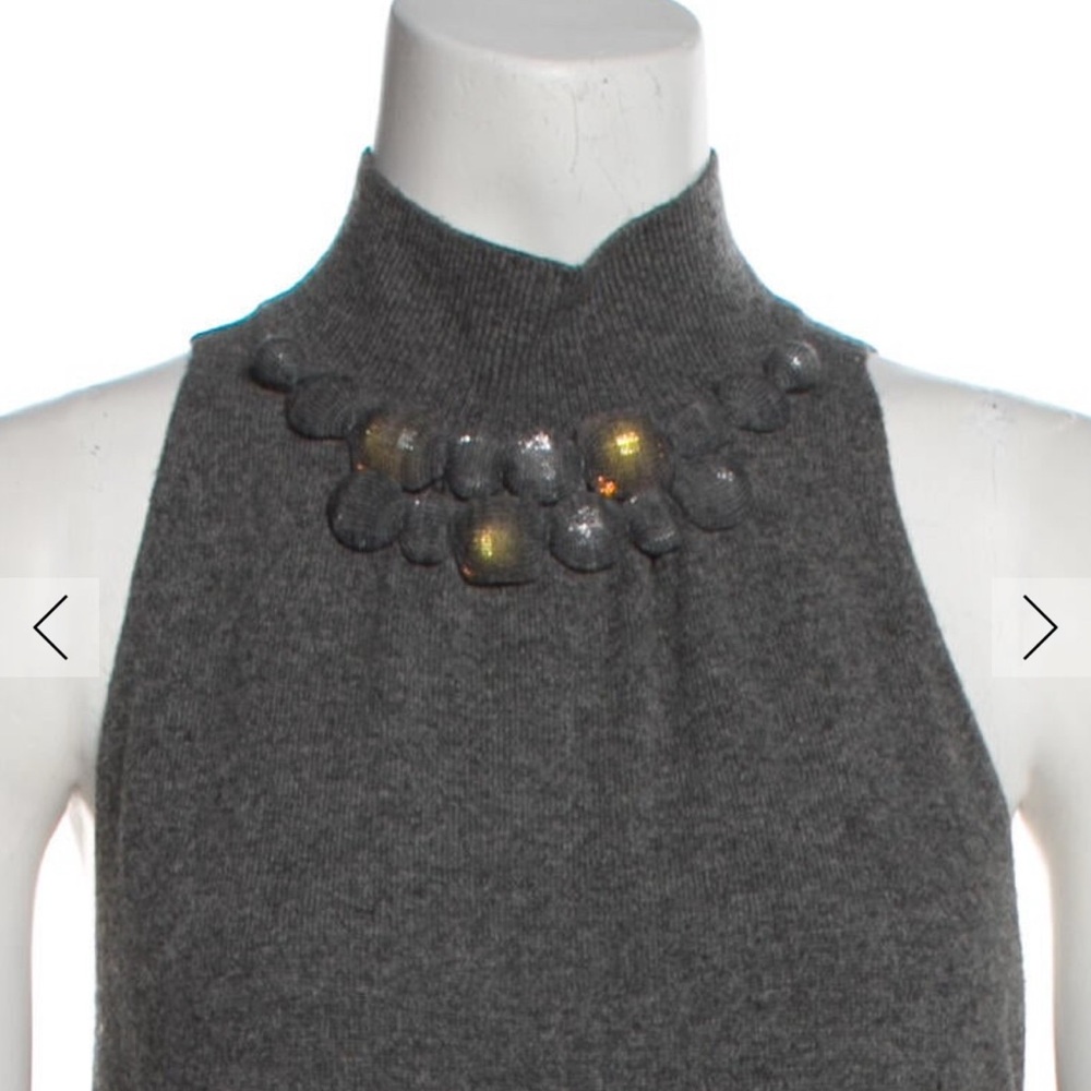 Vince Charcoal Sleeveless Blouse